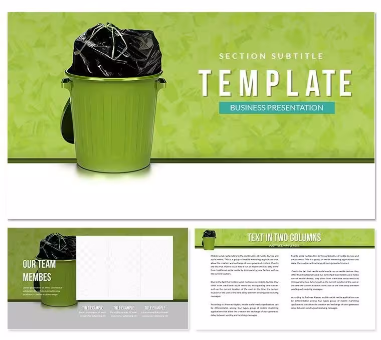 Garbage Disposal PowerPoint Template