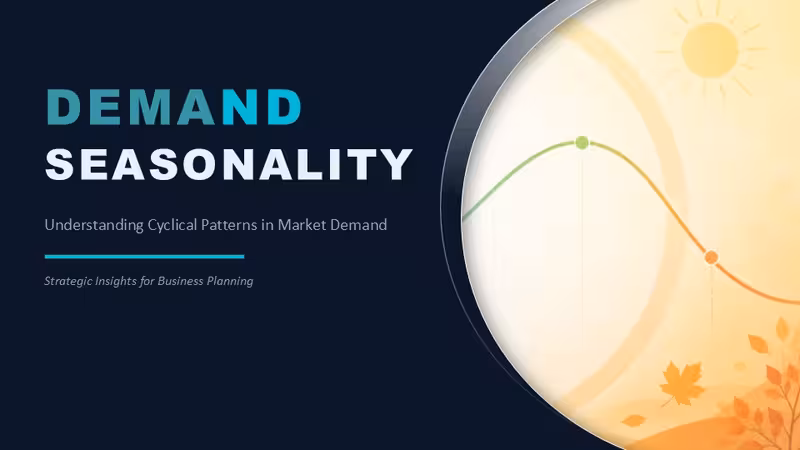 Demand Seasonality PowerPoint Template and Charts