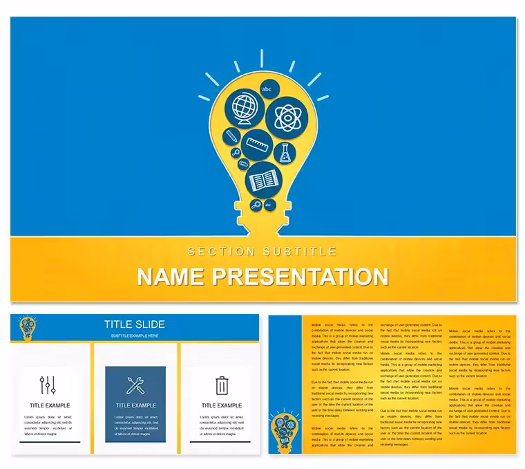 Knowledge, Belief, Representation and Idea PowerPoint Template: Conceptual Clarity