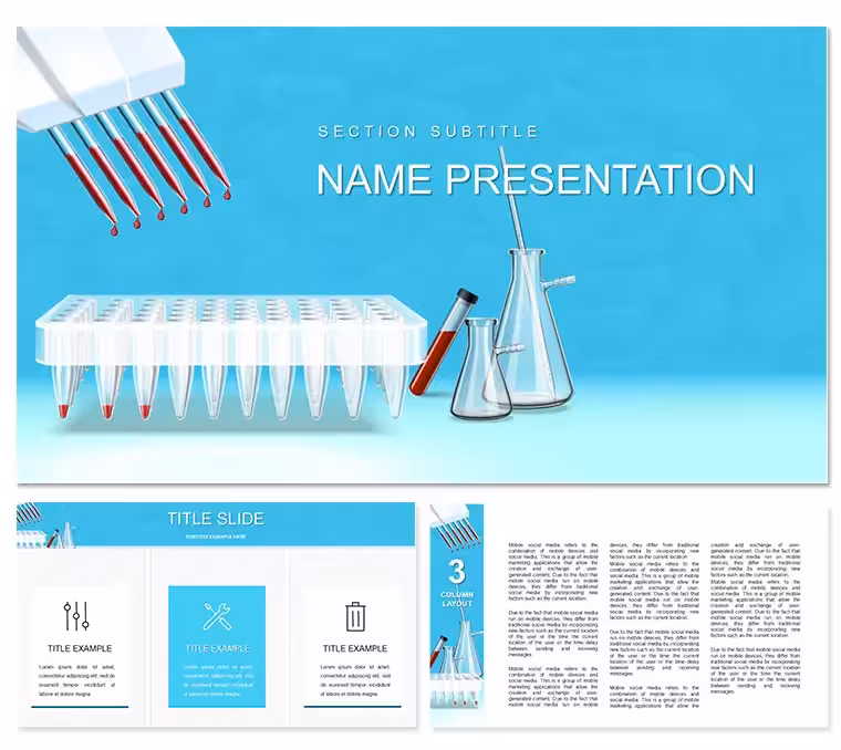 Interpret Blood Test Results PowerPoint template