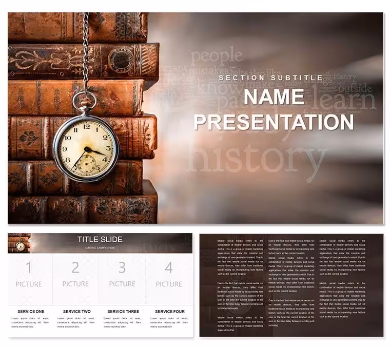 Historical Books PowerPoint Template: Chronicles Come Alive