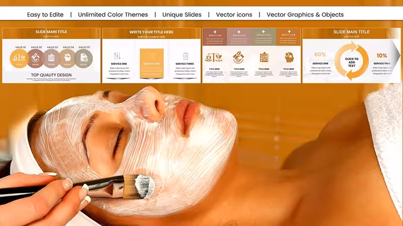 DIY Face Mask Spa PowerPoint Charts: Transform Wellness Presentations