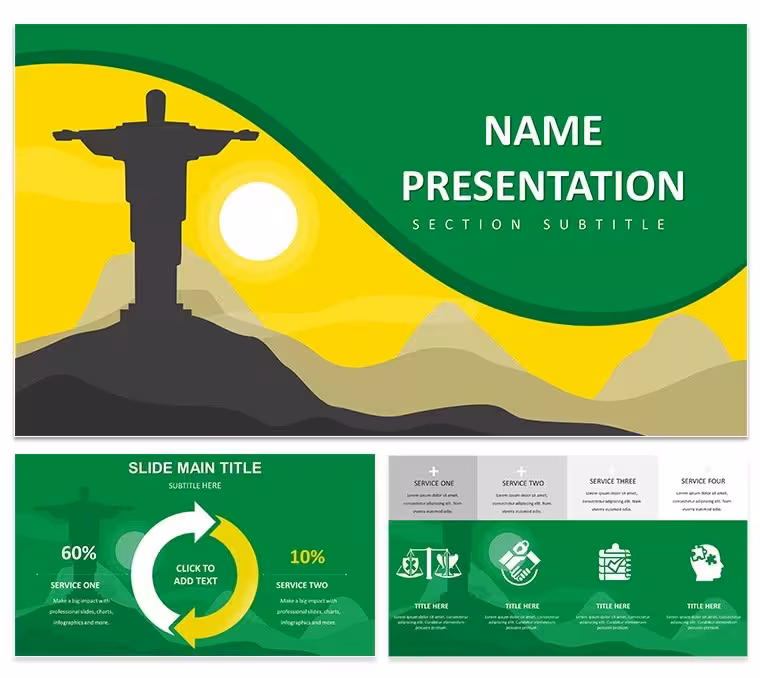 Brazil PowerPoint Template: Infuse Your Deck with Carnival Spirit