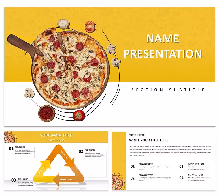 Pizza Recipe PowerPoint Template for Chefs