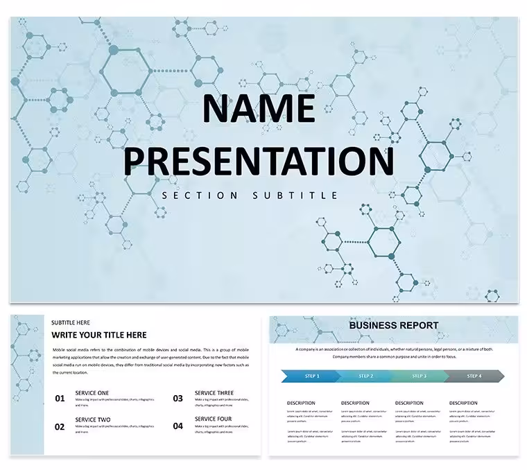 Chemistry Molecular Structure PowerPoint Template