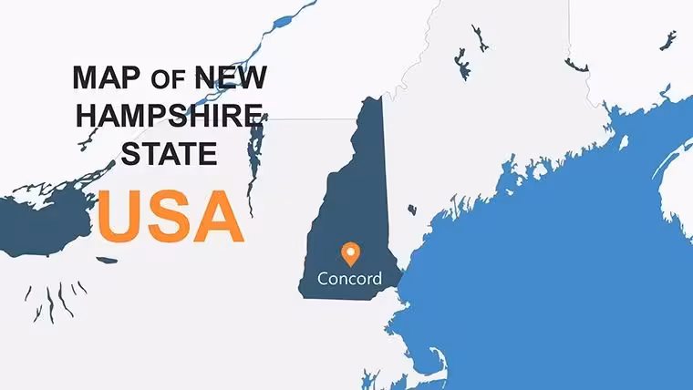New Hampshire Keynote Map Template - Instant Download | ImagineLayout