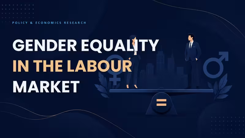 Gender Equality in the Labour Market PowerPoint Template and Charts