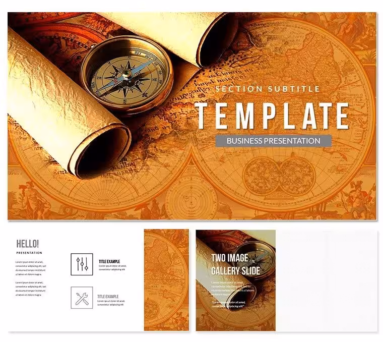Tourist Attractions PowerPoint Template Presentation