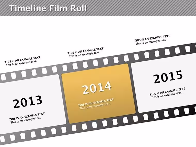 Engaging Timeline Film Roll Keynote Diagrams