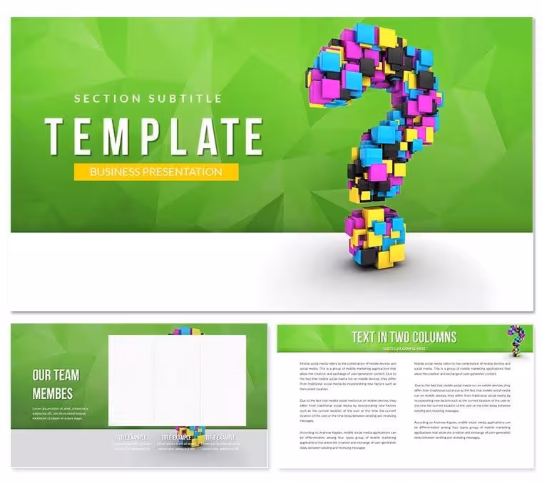 Interesting questions PowerPoint templates for presentation