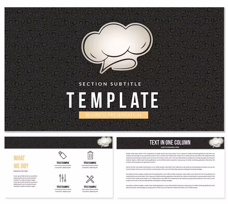 Download Restaurant Reviews PowerPoint Template Presentation