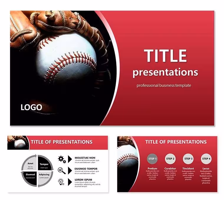 Style baseball PowerPoint templates