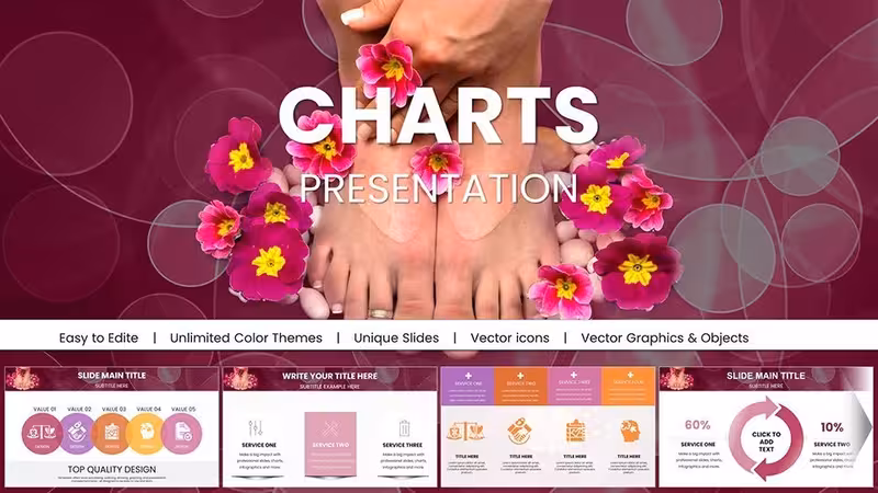 Spa Pedicure Treatment Keynote Charts Presentation