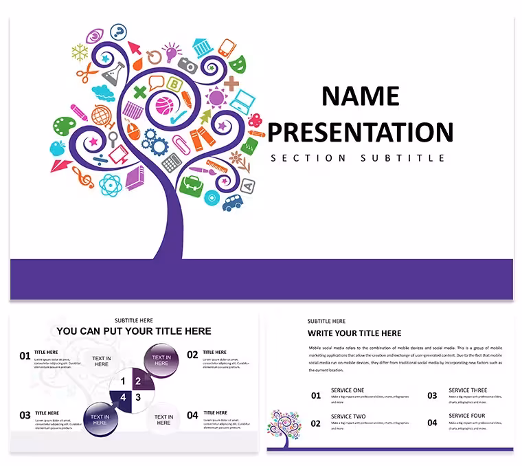 Tree of Knowledge PowerPoint Template