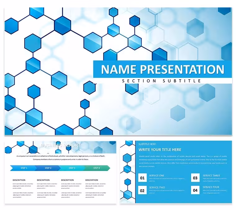Modern Networked Keynote Template for Presentations
