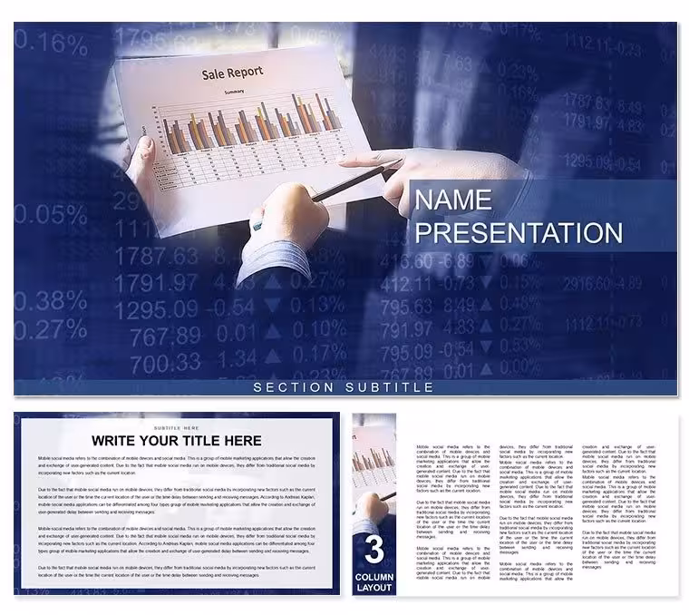 Sales Report PowerPoint Presentation Template, Download PPT