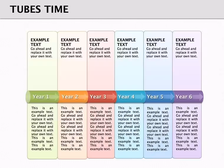 Tubes Time Keynote Diagrams: Master Timelines with Fluid Visuals
