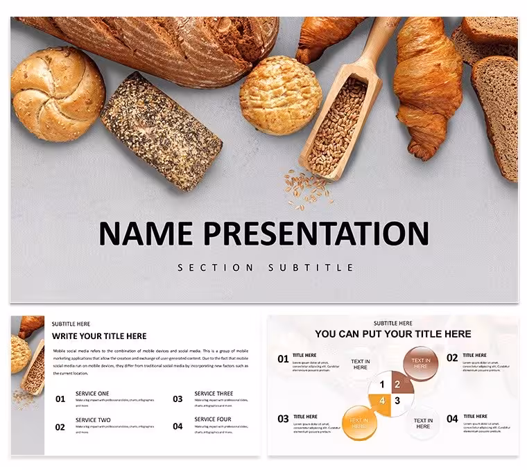 Delicious and Easy Baking Recipes Keynote Template: Presentation