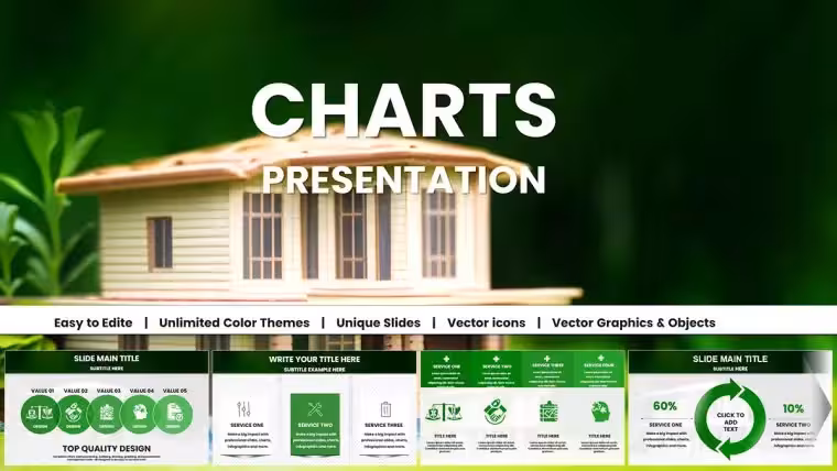 Modern Real Estate Charts Keynote Template: Plot Your Path to Profitable Pitches