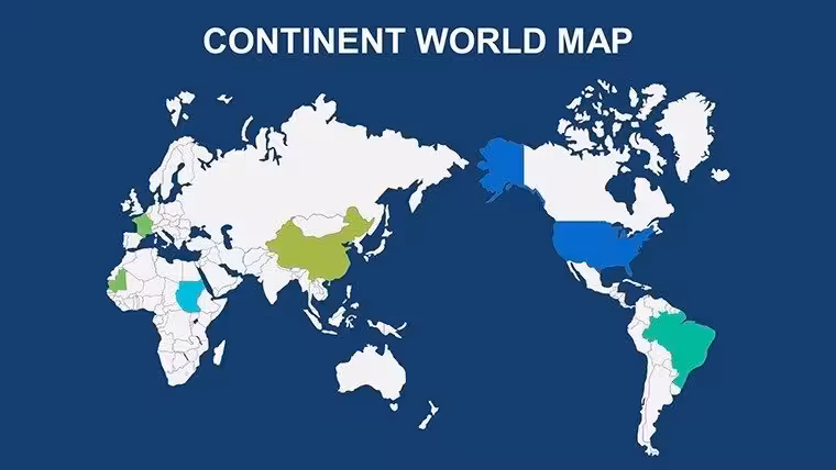 Download Modern World PowerPoint maps