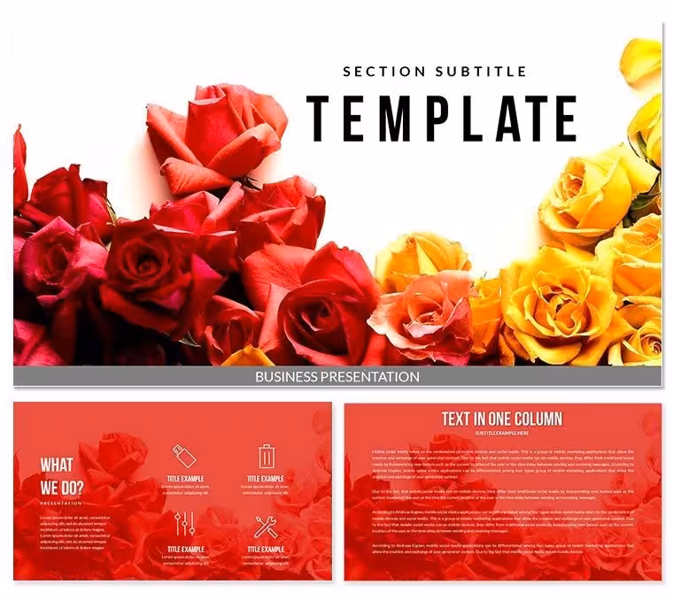 Floral Arrangements PowerPoint templates