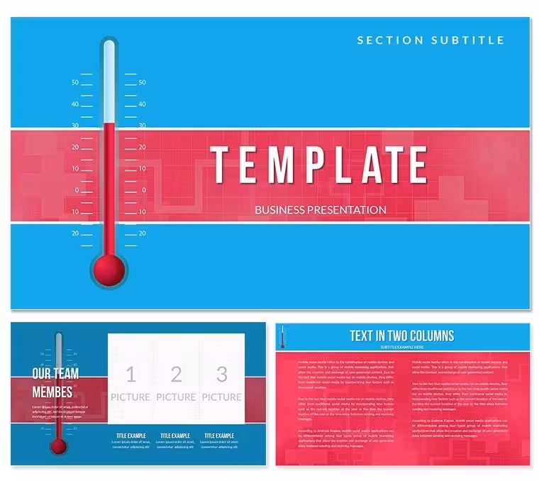Medical Thermometer PowerPoint templates