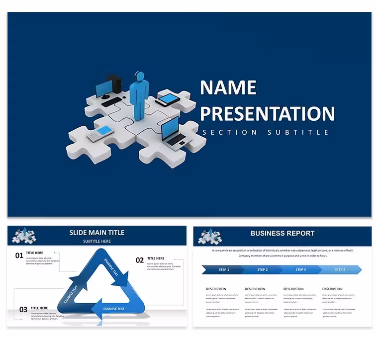 Team Collaboration PowerPoint Template: Foster Unity