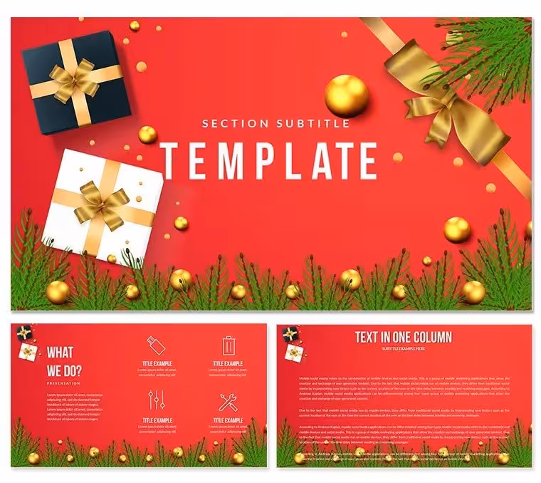 Christmas Gift Selection PowerPoint Template