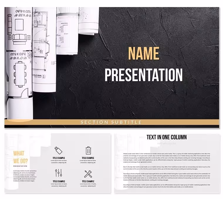 Architectural Plans Diagram - Fully Editable | ImagineLayout