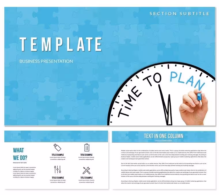 Time to Plane PowerPoint templates