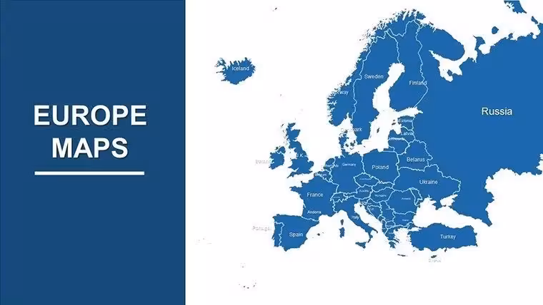 Europe PowerPoint Maps Template for Business Presentations