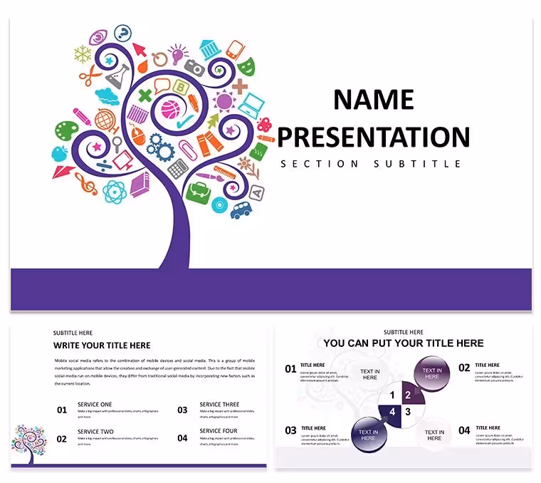 Tree of Knowledge Keynote Template: Branching Ideas into Impact