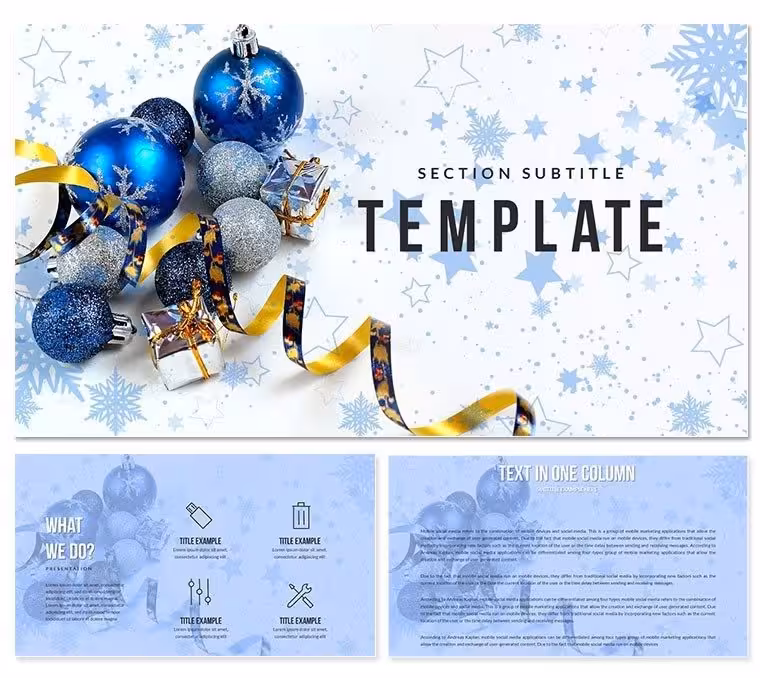Christmas Tree Decorations PowerPoint templates