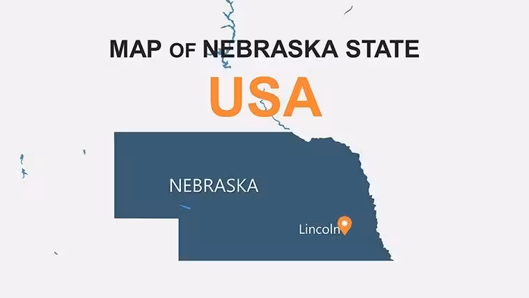 Nebraska Keynote Map Template - Instant Download | ImagineLayout