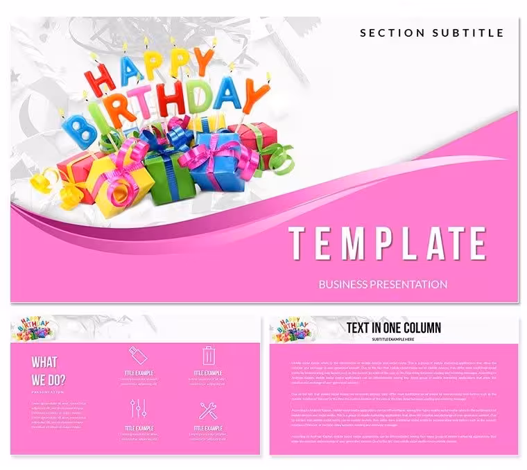 Congratulations Happy Birthday PowerPoint templates