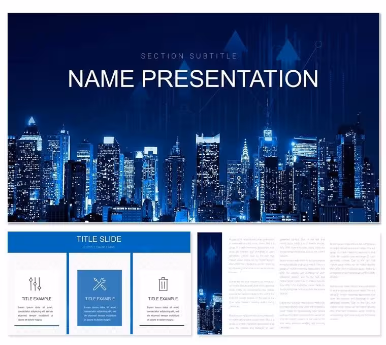 Urban Project PowerPoint Template: Modern City Visions