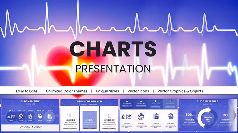 Cardiology Healthcare PowerPoint Charts: Pro Template