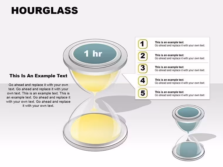 3D Hourglass PowerPoint Diagrams Template