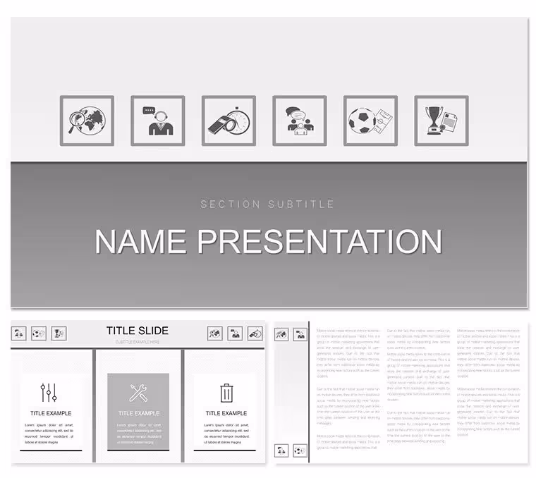 Master the Field: Sports PowerPoint Template for Football Mastery