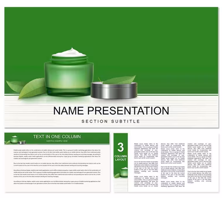 Rejuvenating Cream Diagram Template - Editable PPTX | ImagineLayout