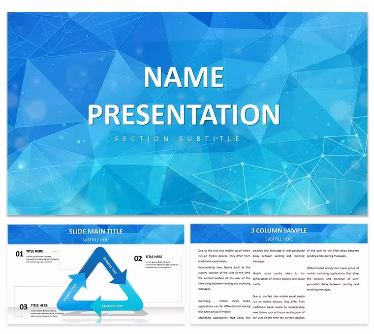 Abstract Geometric Keynote Template: Sleek Designs for Impactful Stories