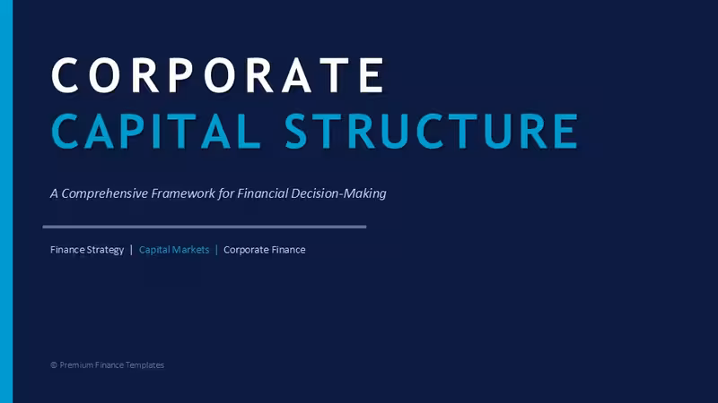 Corporate Capital Structure PPT - Editable PPTX