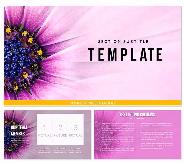 Flower Close Up PowerPoint templates