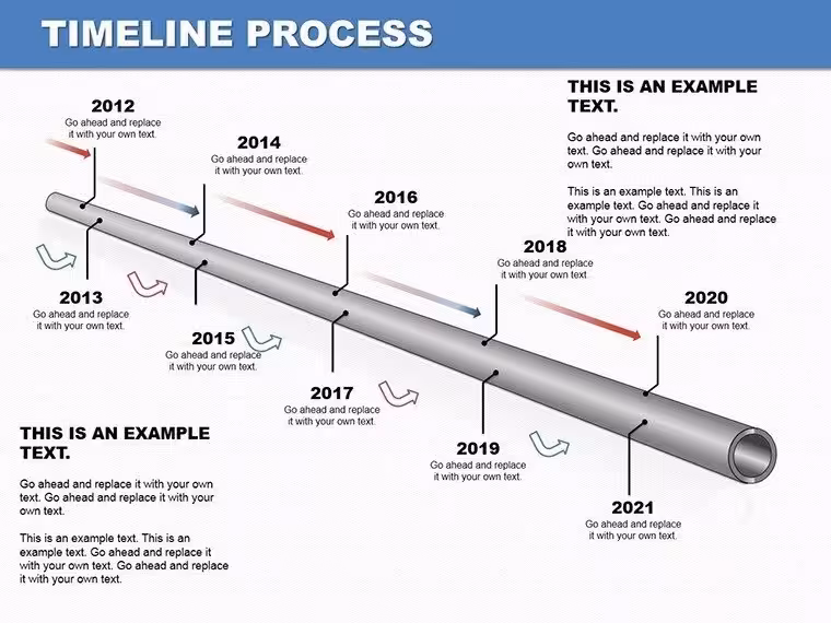 Timeline Process Diagrams - Editable PPTX | ImagineLayout