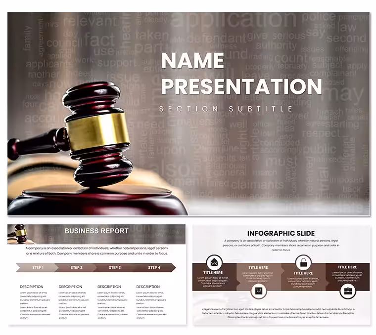 Comprehensive Legal Acts PowerPoint Template: Argue with Authority