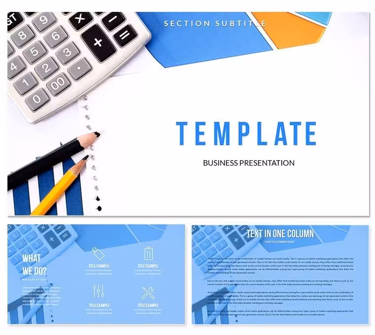 Trading Calculations PowerPoint Template | Trading Presentation Template