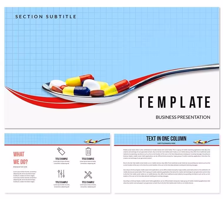 Take Medicine PowerPoint Template: Presentation