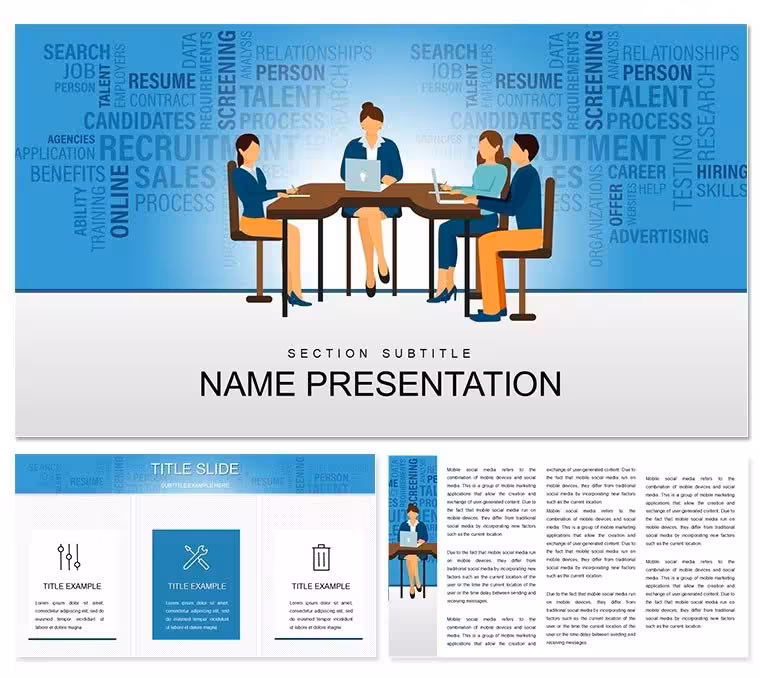 Office Manager PowerPoint Template - Fully Editable Jobs and Employment Diagrams | Instant Download