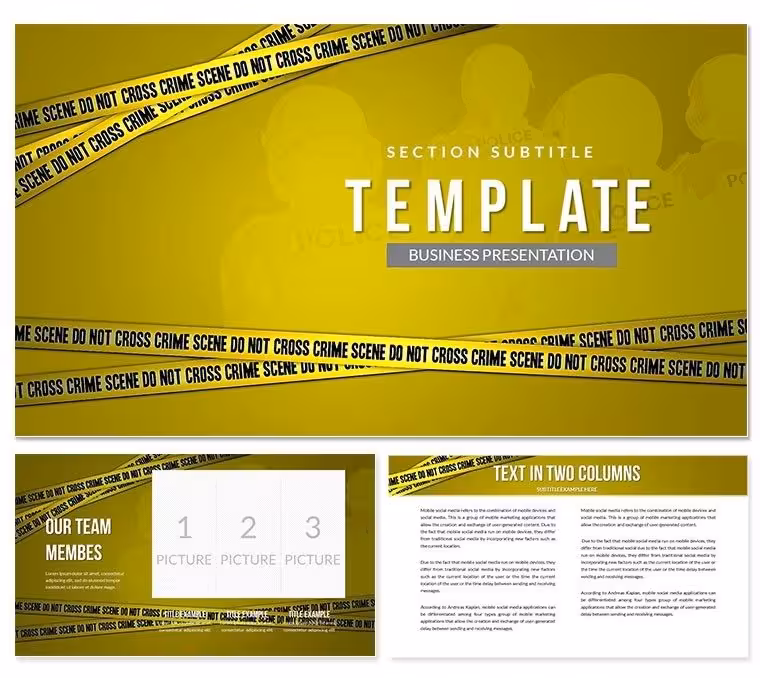 Criminal Case PowerPoint template