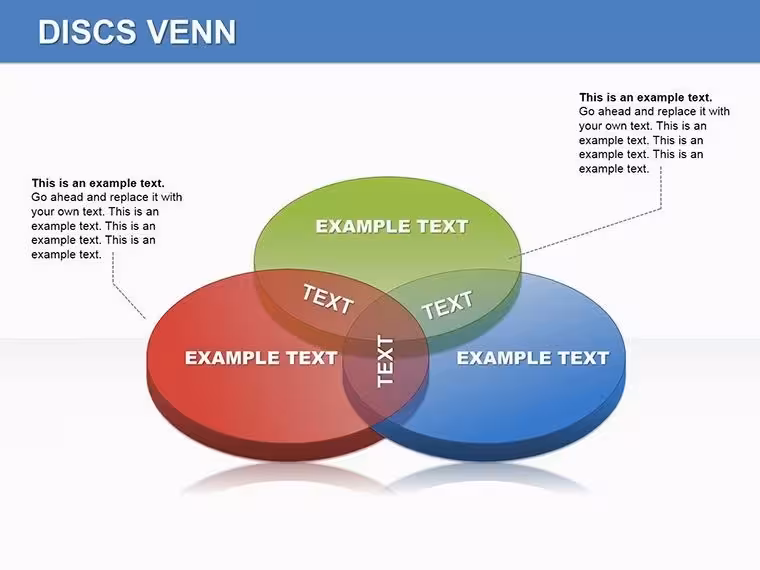 Editable Venn Diagrams Keynote Template: Map Overlaps with Precision